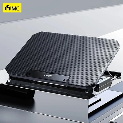 Q100 17 hüvelykes Gaming Laptop hűtőventilátor Led Képernyő Két USB port 2600RPM Laptop Hűtőpad Notebook Állvány Laptop Ventilátor Hűtőhöz