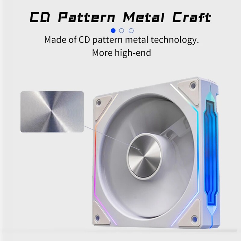 Prism 4RS ARGB CPU korpusa ventilators 120mm Infinity Mirror Design 5V 3PIN mātesplates apgaismojuma sinhronizācija 4PIN PWM 800-1800RPM korpusa dzesētāja ventilators