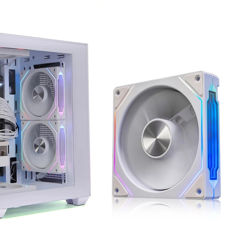 Prism 4RS ARGB CPU korpusa ventilators 120mm Infinity Mirror Design 5V 3PIN mātesplates apgaismojuma sinhronizācija 4PIN PWM 800-1800RPM korpusa dzesētāja ventilators