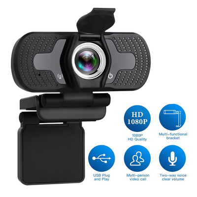 „Smart Home“ mini internetinė kamera su nuosava 110 ° 1080P HD plataus kampo integruotu stereomikrofonu, palaikymu objektyvo automatiniam fokusavimui „Plug and Play“