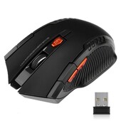 2.4G Ασύρματο ποντίκι 1600DPI Οπτικό ποντίκι Gamer για υπολογιστή 6 κουμπιά ασύρματα ποντίκια με δέκτη USB για αξεσουάρ φορητού υπολογιστή