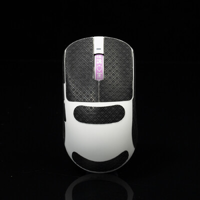 T Btl Gamer Mouse Grip Tape Skate uzlīme priekš VXE R1 Pro Max Neslīdoša ķirzakas āda, iesūc sviedri Pre Cut Easy Install PC Gaming