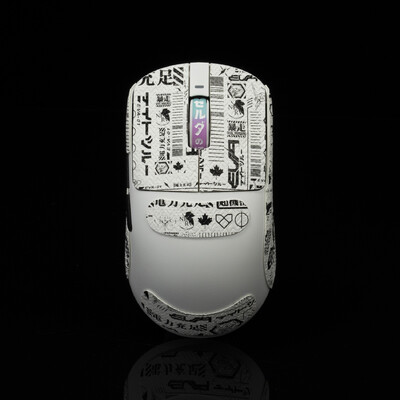 T Btl Gamer Mouse Grip Tape Skate uzlīme priekš VXE R1 Pro Max Neslīdoša ķirzakas āda, iesūc sviedri Pre Cut Easy Install PC Gaming