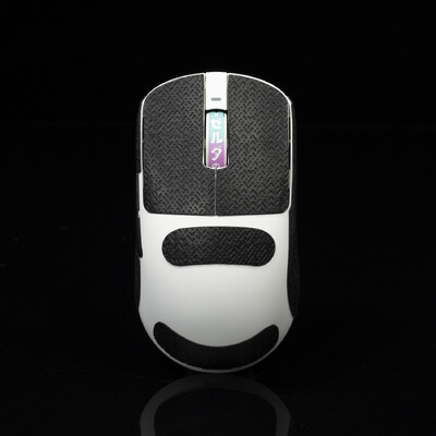 T Btl Gamer Mouse Grip Tape Skate uzlīme priekš VXE R1 Pro Max Neslīdoša ķirzakas āda, iesūc sviedri Pre Cut Easy Install PC Gaming