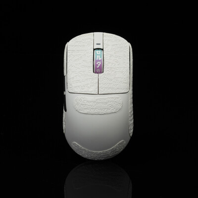 T Btl Gamer Mouse Grip Tape Skate uzlīme priekš VXE R1 Pro Max Neslīdoša ķirzakas āda, iesūc sviedri Pre Cut Easy Install PC Gaming