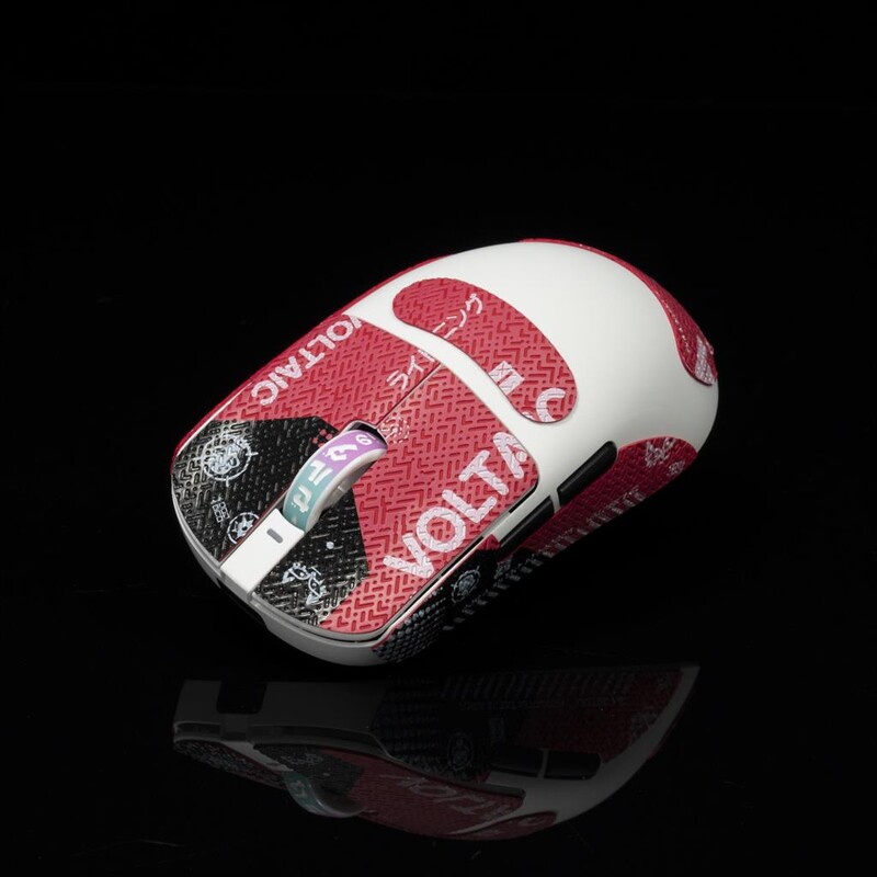 T Btl Gamer Mouse Grip Tape Skate uzlīme priekš VXE R1 Pro Max Neslīdoša ķirzakas āda, iesūc sviedri Pre Cut Easy Install PC Gaming