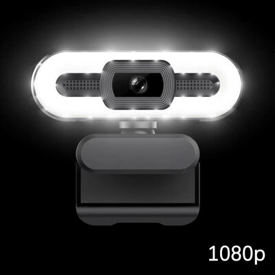 Cameră web portabilă Full HD 1080P 2K 4K PC Laptop Focalizare automată Cameră web Streaming live cu microfon Transmisiune live cu lumină