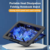 Ψύξη φορητού υπολογιστή παιχνιδιών 7 ύψους ανέμου, ρυθμιζόμενη ταχύτητα ανέμου Μεγάλο μέγεθος για 12-17'' Επιφάνεια ψύξης φορητού υπολογιστή 1200 RPM 2 ανεμιστήρες Ψύξη φορητού υπολογιστή