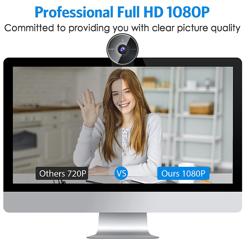 Web kamera 1080P HD web kamera USB EMEET C955 s mikrofonom i poklopcem za privatnost za radnu površinu/sastanke/online predavanja/YouTube/Skype