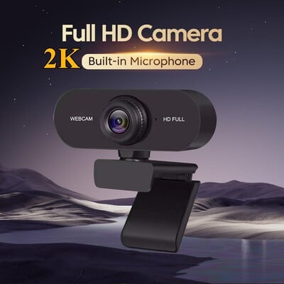 4K webkamera 1080p mini kamera 2K Full HD webkamera mikrofonnal 30 képkocka/mp sebességű USB webkamera autofókuszos PC laptop videofelvételi kamerához