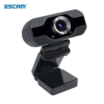 ESCAM PVR006 1080p 2MP H.264 Преносима мини уеб камера HD 1080p Уеб компютърна камера Удобно предаване на живо с цифров микрофон