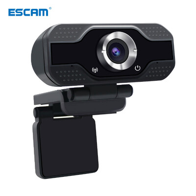 ESCAM PVR006 1080p 2MP H.264 Mini cameră web portabilă HD 1080p Web Cameră PC Transmisie în direct convenabilă cu microfon digital