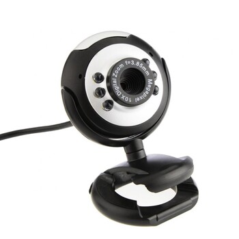 Web Camera υψηλής ποιότητας 6 LED Light Ενσωματωμένο μικρόφωνο HD Φορητή κάμερα Web Ratatable Web Cam για επιτραπέζιο φορητό υπολογιστή υπολογιστή