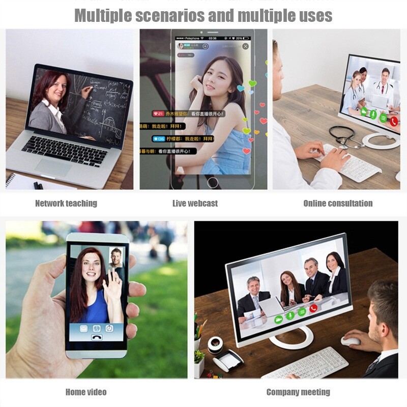 Interneto kamera 4K Uhd 3840X2160P Internetinė kamera 800W pikselių Kompiuterio kamera 120° Groothoek žiniatinklio kamera Met Microfoon