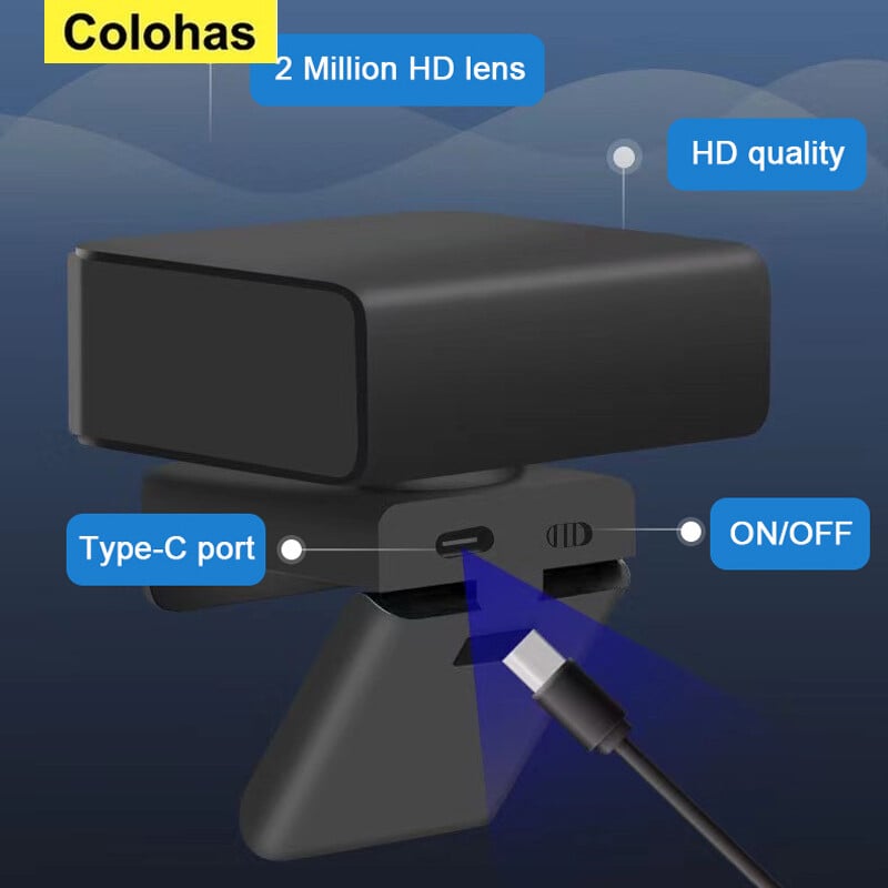 Cameră inteligentă 360° Cameră web USB P2P Free Drive Cameră digitală video 2MP 1080P 360 grade AI Face Urmăriți urmărirea automată pentru predare online