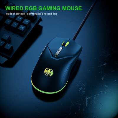 USB Ενσύρματο ποντίκι RGB Gaming με 7 κουμπιά Εργονομικά 7200 DPI Ρυθμιζόμενα πολύχρωμα ποντίκια οπίσθιου φωτισμού για PC Gamer Υπολογιστή Laptop Office