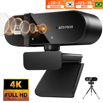 4K web kamera 1080P Mini kamera 2K Full HD web kamera s mikrofonom 30fps USB web kamera za autofokus Kamera za video snimanje prijenosnog računala