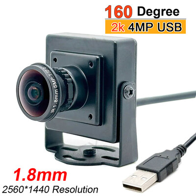 160 fokos széles látószögű 2K HD PC webkamera Mini 4 megapixeles 30 képkocka/mp-es nagy sebességű videó élő közvetítés kamera UVC Plug Play PC USB kamera