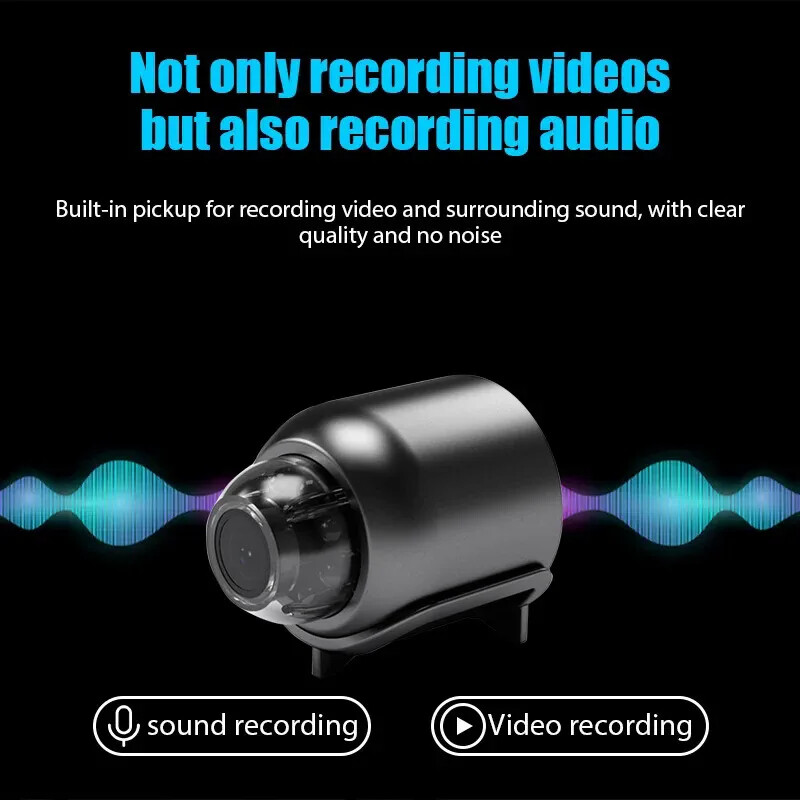 X5 kamera belaidė 1080p stebėjimo apsauga vaizdo kamera naktinio matymo judesio aptikimo vaizdo kamera Mini kameros monitorius Išmanusis namas Nauja