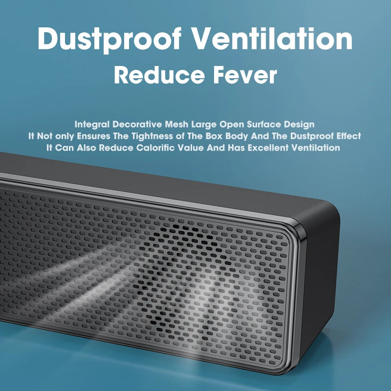 PC Soundbar Juhtmega ja traadita Bluetooth-kõlar USB-toitega heliriba telerile PC sülearvuti mängimiseks kodukino ruumiline helisüsteem