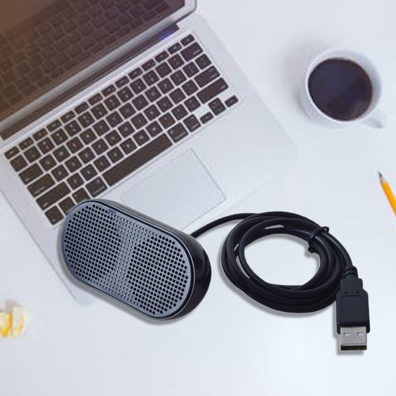 Prenosný USB reproduktor, napájaný stereo multimediálny reproduktor pre notebook (čierny)