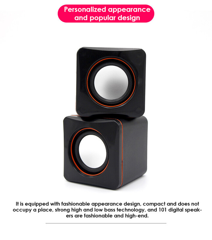 Naujas Kompiuterio garso mini nešiojamojo kompiuterio stalinis nešiojamasis stalinis garsiakalbis Multimedijos USB laidinis mažas garsiakalbis