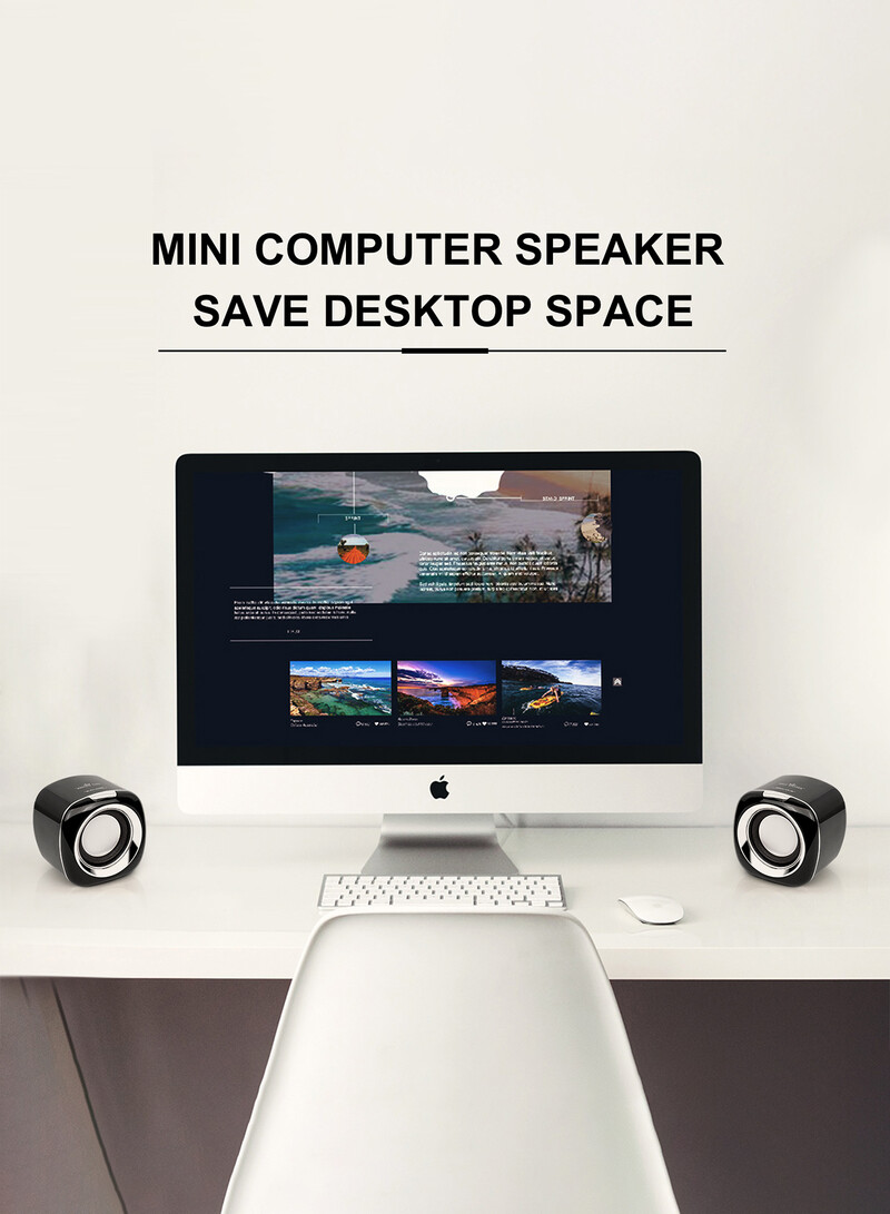 Zvučnici za računala, 6W zvučnici s PC napajanjem USB zvučnik Zvučnici za monitore za stolno računalo/PC/laptop Zvučnik za igre