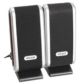 2 ks USB počítačových reproduktorov Prenosný stereo reproduktor 3,5 mm s konektorom pre slúchadlá pre stolný počítač a notebook
