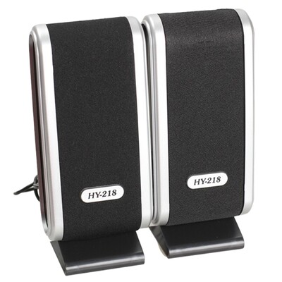 2 ks USB počítačových reproduktorov Prenosný stereo reproduktor 3,5 mm s konektorom pre slúchadlá pre stolný počítač a notebook