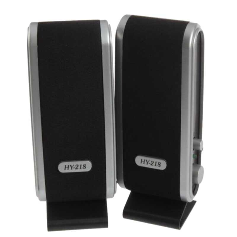 2 ks USB počítačových reproduktorov Prenosný stereo reproduktor 3,5 mm s konektorom pre slúchadlá pre stolný počítač a notebook