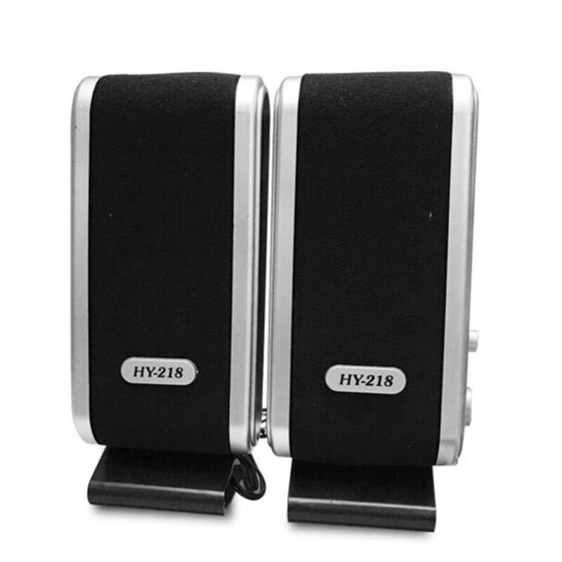 2 ks USB počítačových reproduktorov Prenosný stereo reproduktor 3,5 mm s konektorom pre slúchadlá pre stolný počítač a notebook