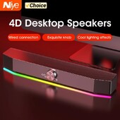 Bară de sunet pentru PC Difuzor Bluetooth cu fir și fără fir Bară de sunet alimentată prin USB pentru TV PC Laptop Gaming Home Theatre Sistem audio surround