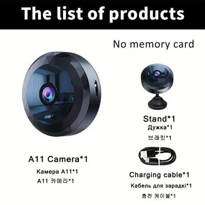 „Xiaomi Wireless 1080P HD Mini WiFi“ apsaugos kamera, patvari namų įkraunama baterija, judesio aptikimas su naktiniu matymu