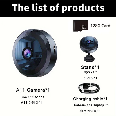 „Xiaomi Wireless 1080P HD Mini WiFi“ apsaugos kamera, patvari namų įkraunama baterija, judesio aptikimas su naktiniu matymu