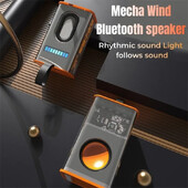 Mini difuzoare în stil mecanic Portabil, transparent, wireless, Bluetooth, stereo, boxe surround mici, difuzor audio player