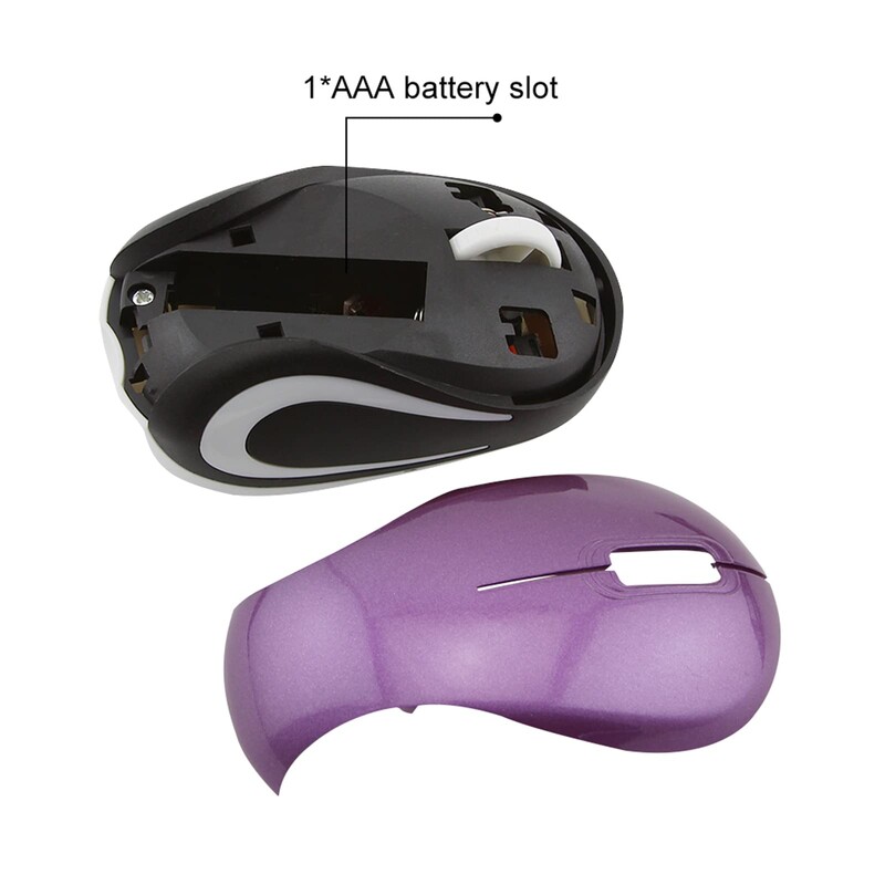 Mini 2.4Ghz vezeték nélküli egér kis hordozható aranyos irodai Mause 1000 DPI optikai USB vevő Ergonomikus gyerek egerek PC laptophoz