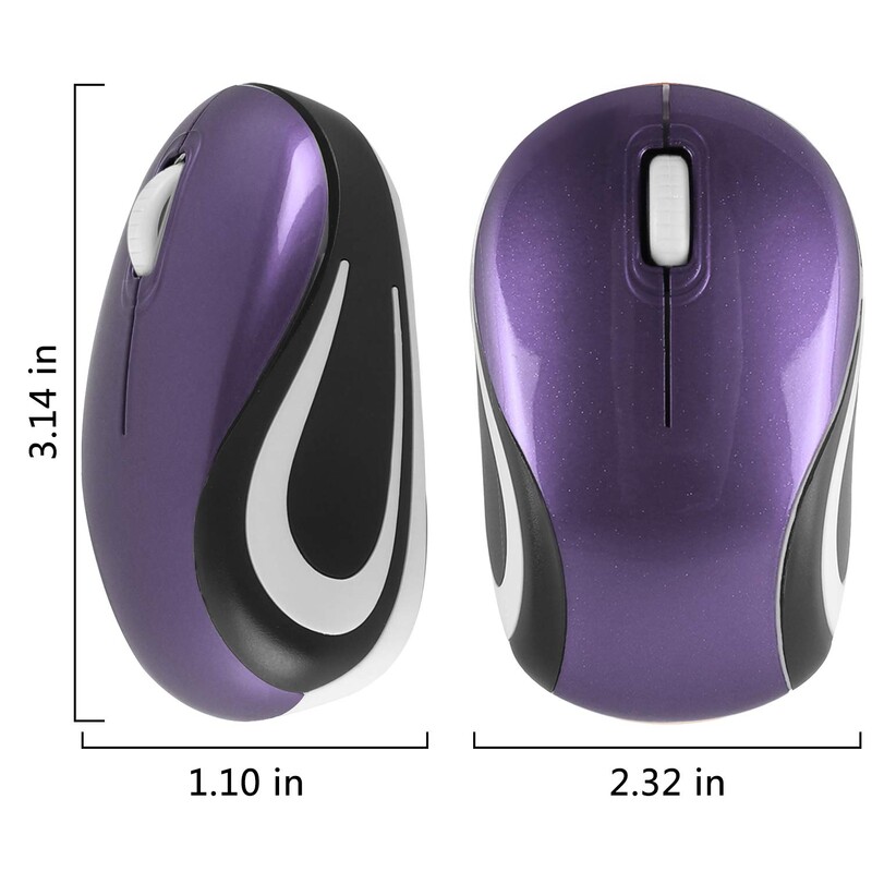 Mini 2.4Ghz vezeték nélküli egér kis hordozható aranyos irodai Mause 1000 DPI optikai USB vevő Ergonomikus gyerek egerek PC laptophoz