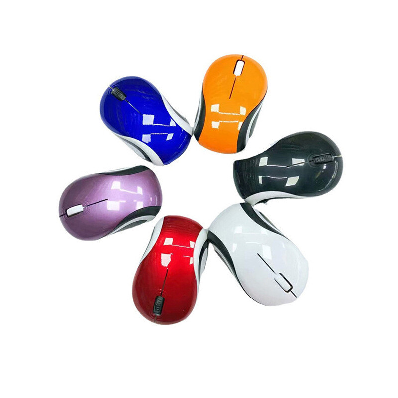 Mini 2.4Ghz vezeték nélküli egér kis hordozható aranyos irodai Mause 1000 DPI optikai USB vevő Ergonomikus gyerek egerek PC laptophoz