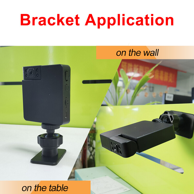 Mini cameră wifi mică, cameră cu baterie de 1200 mAh cu viziune nocturnă în infraroșu HD cu microfon încorporat cu detectare a mișcării