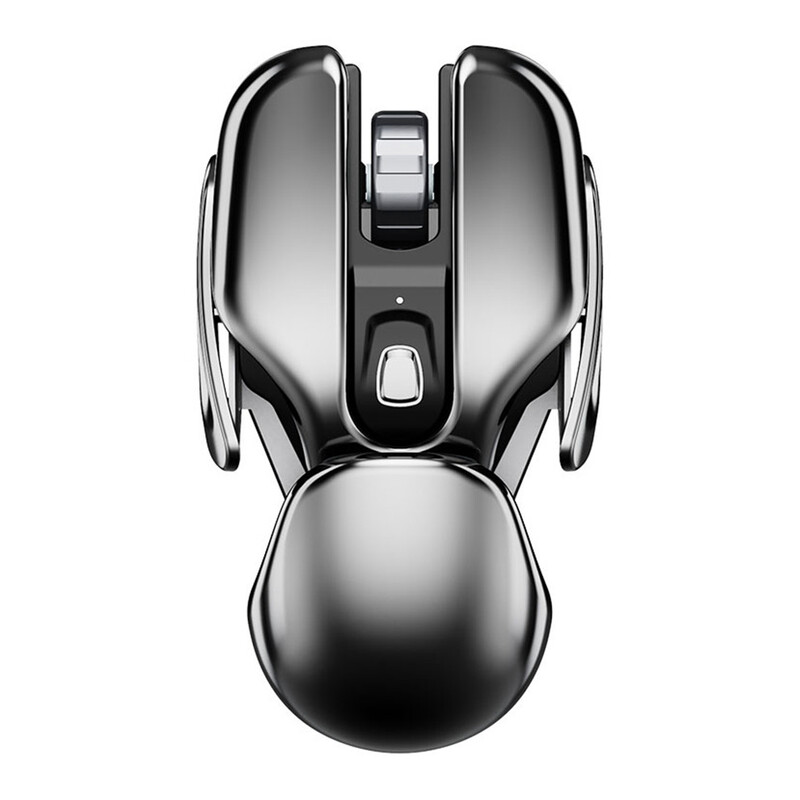 Ποντίκι PX2 Metal 2.4G Wireless Mute 1600DPI 6 κουμπιά για φορητό υπολογιστή υπολογιστή Gaming Office Home Αλουμίνιο Ελαφρύ ποντίκι