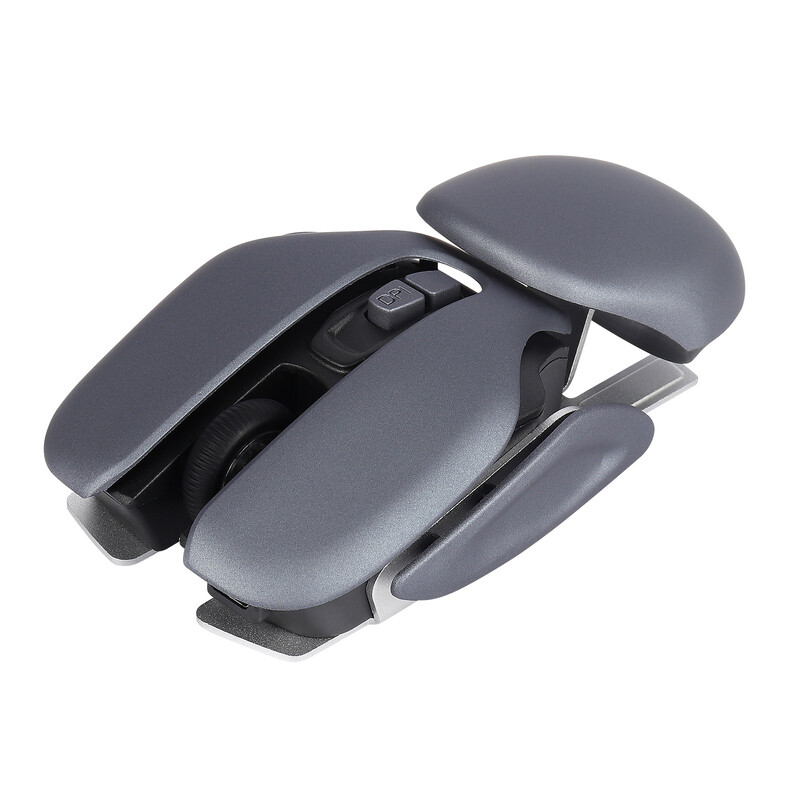 Nová nabíjateľná bezdrôtová myš 2,4 G, ergonomická herná myš s rozlíšením 1600 DPI, USB optická, cool kovová herná myš pre notebooky a počítače