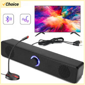 Bară de difuzoare pentru computer 4D Sunet stereo Subwoofer Difuzor Bluetooth Macbook Laptop Notebook PC Player muzical Difuzor cu microfon