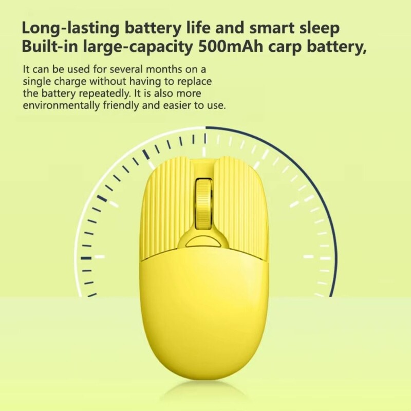 2,4 GHz bezdrôtová myš s dvojitým režimom, tichá, nízka spotreba energie, ergonómia, bezdrôtová myš, pohodlné rozlíšenie 1600 DPI