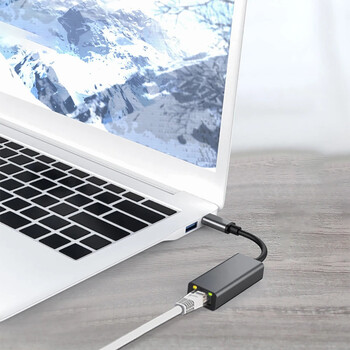 1000Mbps ενσύρματη κάρτα δικτύου Προσαρμογέας USB Ethernet USB 3.0 σε RJ45 Καλώδιο προσαρμογέα LAN τύπου C σε RJ45 για υπολογιστή MacBook Windows