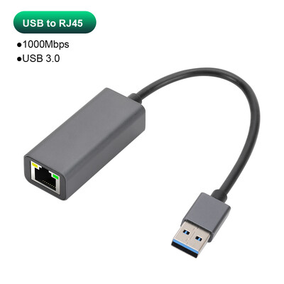 1000 Mbps káblová sieťová karta USB Ethernet adaptér USB 3.0 na RJ45 typ C na RJ45 LAN adaptér pre MacBook PC s Windowsom