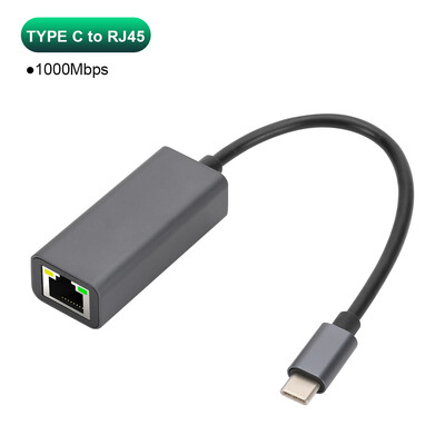 1000 Mbps káblová sieťová karta USB Ethernet adaptér USB 3.0 na RJ45 typ C na RJ45 LAN adaptér pre MacBook PC s Windowsom