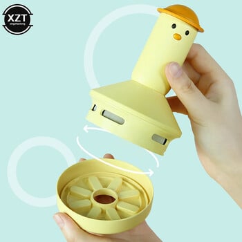 Usb акумулаторна прахосмукачка Duck Shape Usb зареждане Електрическо почистване Wipe And Suck 2 в 1 Почистване на клавиатурата Полихроматично