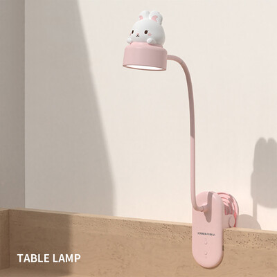 LED galda lampas saspraudes veida multfilmas USB uzlāde ar iebūvētu litija akumulatoru, pieskāriena aptumšošana, studentu mācību lasīšanas galda lampa