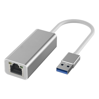 Type-C към RJ45 Gigabit Ethernet LAN мрежов адаптер 10/100/1000Mbps USB мрежова карта USB Type-C кабелен LAN адаптер Алуминиева сплав