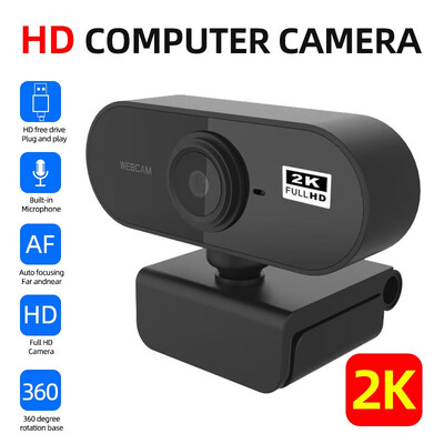 USB уеб камера 1080P мини камера 2K Full HD уеб камера с микрофон автофокус уеб камера за компютър компютър лаптоп онлайн камера